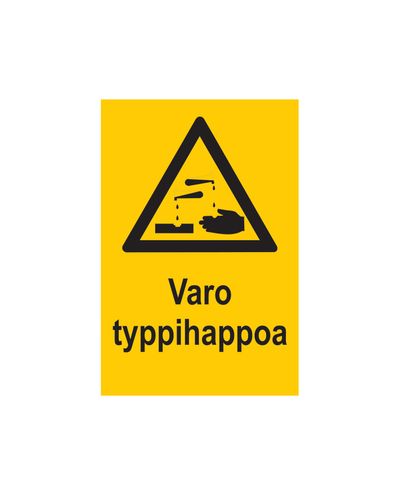 Beware of nitric acid, Sticker, 200x300 mm