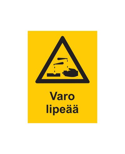 Beware of lye, Sticker, 200x300 mm