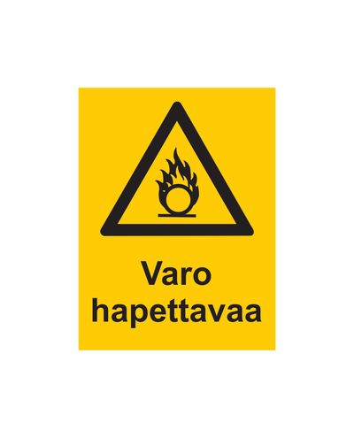 Beware of oxidizing agents, Sticker, 200x300 mm