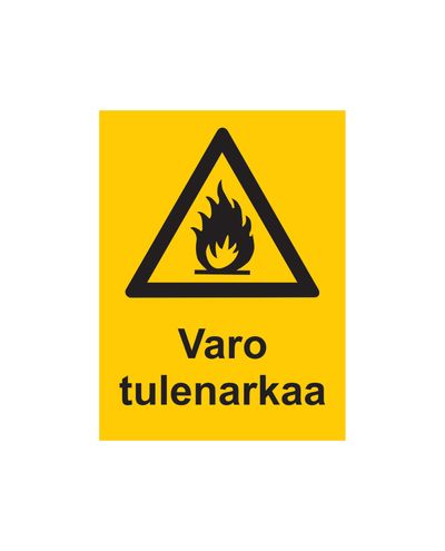 Beware of flammable, Sticker, 200x300 mm