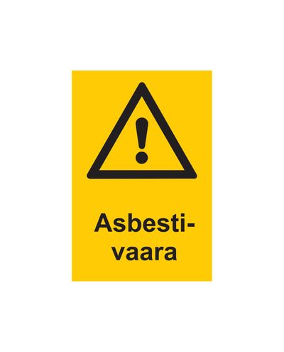 Asbestos hazard, Sticker, 200x300 mm