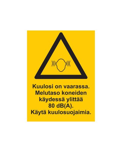 Your hearing is at risk, Sticker, 200x300 mm