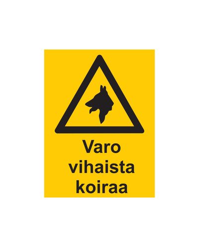 Beware of the angry dog, Sticker, 200x300 mm