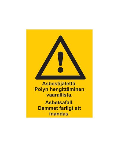 Asbestos waste, Sticker, 200x300 mm Asbestos waste, Sticker, 200x300 mm