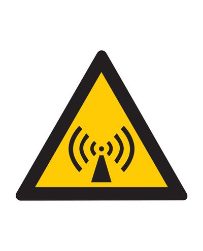 Microwave radiation, Sticker, 200x200 mm Microwave radiation, Sticker, 200x200 mm