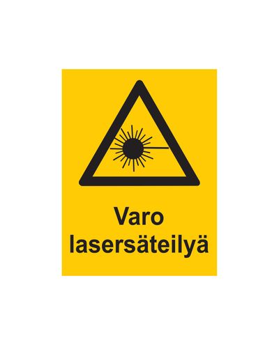 Beware of laser radiation, Sticker, 200x300 mm