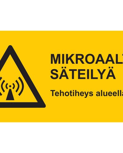 Microwave radiation, Sticker, 400x200 mm Microwave radiation, Sticker, 400x200 mm