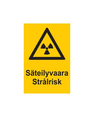 Radiation hazard, Sticker, 200x300 mm
