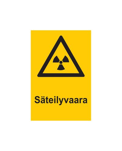 Radiation hazard, Sticker, 200x300 mm