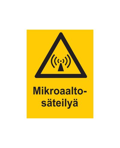 Microwave radiation, Sticker, 200x300 mm Microwave radiation, Sticker, 200x300 mm