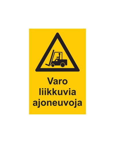 Beware of moving vehicles, Sticker, 200x300 mm