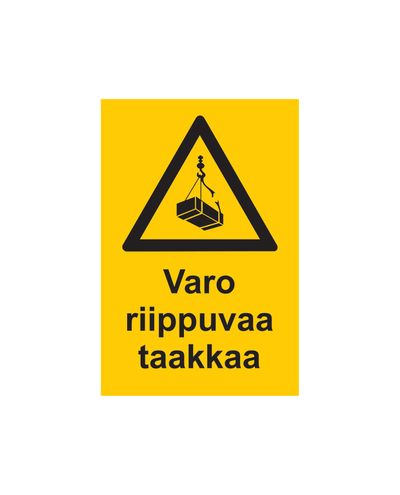 Beware of hanging loads, Sticker, 200x300 mm Beware of hanging loads, Sticker, 200x300 mm
