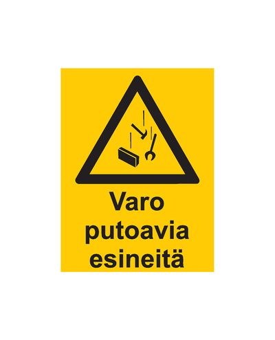 Beware of falling objects, Sticker, 200x300 mm