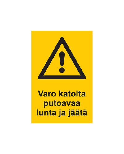 Beware of falling snow and ice, Sticker, 200x300 mm