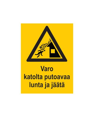 Beware of falling snow and ice, Sticker, 200x300 mm