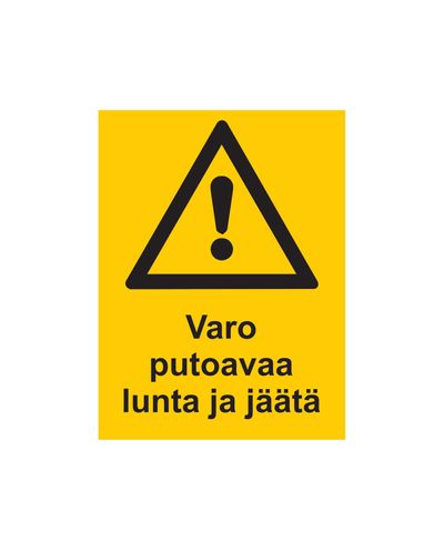 Beware of falling snow and ice, Sticker, 200x300 mm