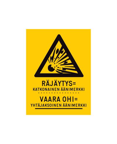 Explosion danger over, Sticker, 200x300 mm