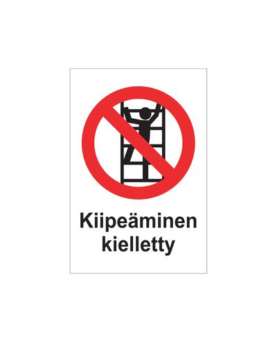 No climbing, Sticker, 200x300 mm
