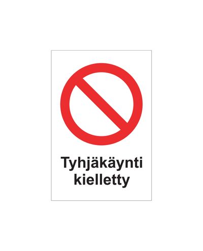 No idling, Sticker, 200x300 mm