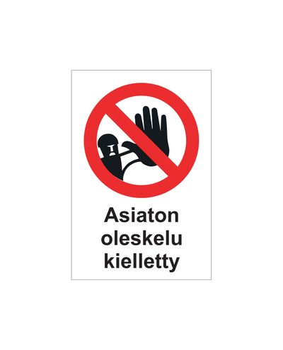 No trespassing, Sticker, 200x300 mm