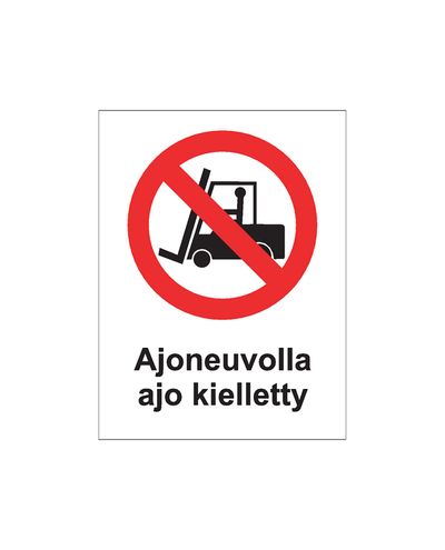 No driving, Sticker, 200x300 mm No driving, Sticker, 200x300 mm