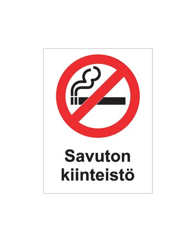 Smoke-free property, Sticker, 200x300 mm