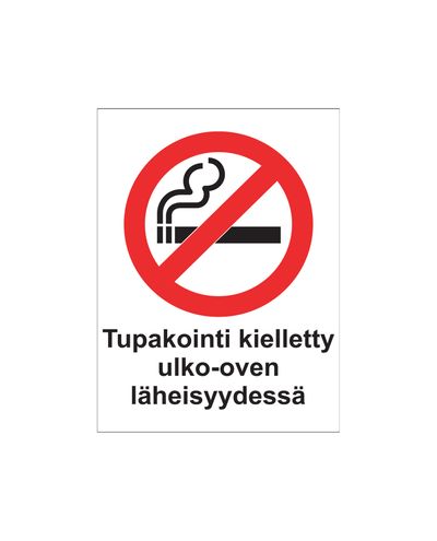 No smoking near the front door, Sticker, 200x300 mm