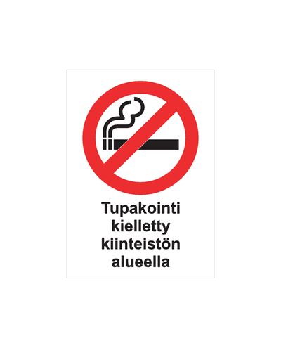 Smoking prohibited on the premises, Sticker, 200x300 mm