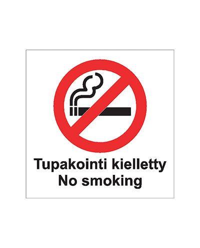 No smoking, Sticker, 200x200 mm