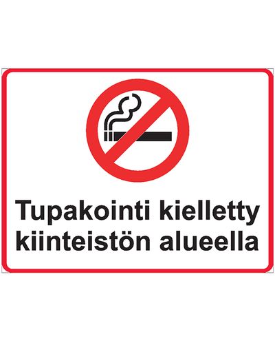 Smoking prohibited on the premises, Sticker, 200x300 mm