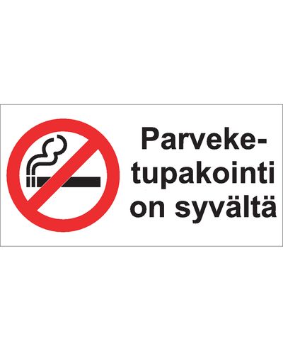 Balcony smoking is a big deal, Sticker, 400x200 mm