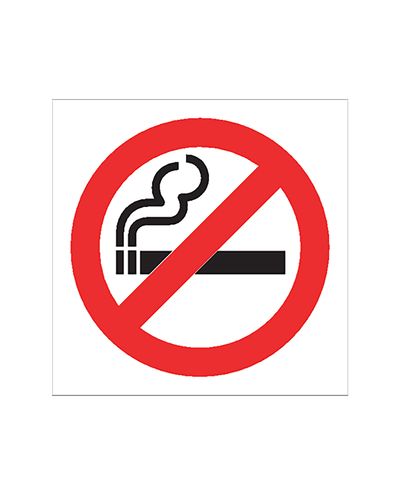 No smoking, Sticker, 200x200 mm