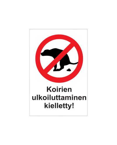 No dogs allowed, Sticker, 200x300 mm
