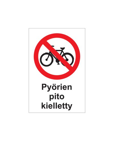 No holding of wheels, Sticker, 200x300 mm