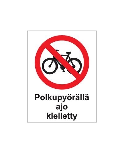 No bicycles allowed, Sticker, 200x300 mm