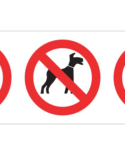 Roller skate dog smoking, Sticker, 400x200 mm