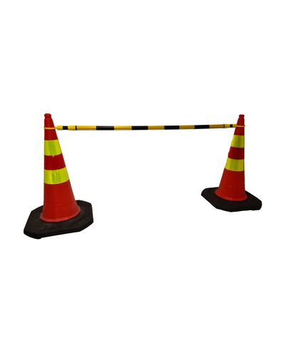 Conical rod Ø 35 mm yellow/black