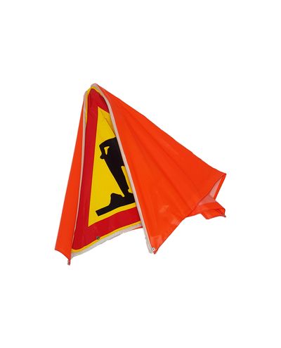 Warning tent triangle fabric (with symbol) Warning tent triangle fabric (with symbol)