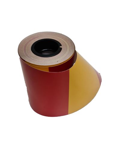 Warning tape vertical stripe red/yellow R1, 250mm Warning tape vertical stripe red/yellow R1, 250mm