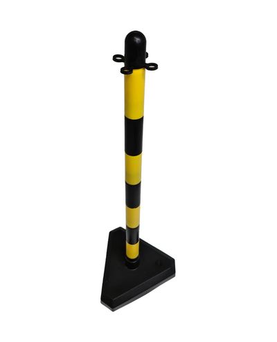 Plastic chain post yellow/black