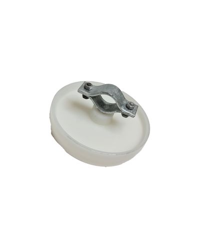 Steel mesh fence wheel