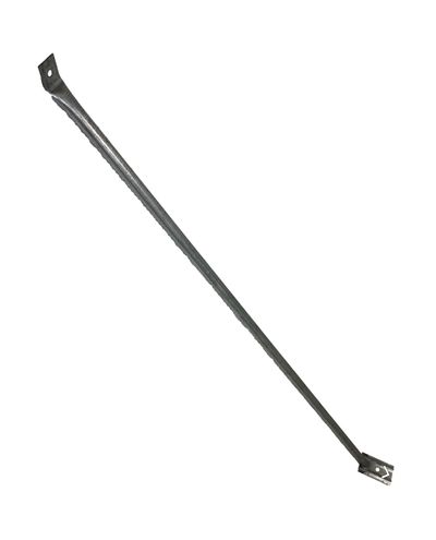 Steel mesh fence diagonal support