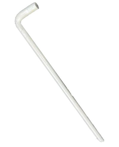 Ground wedge for diagonal support of steel mesh fence