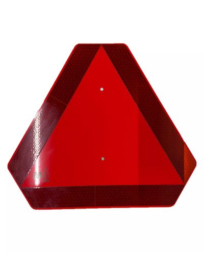 Aluminum slow vehicle triangle