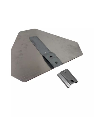 Fastening spatula+slot for slow vehicle triangle