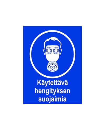 Wear respiratory protection, Sticker, 200x300 mm