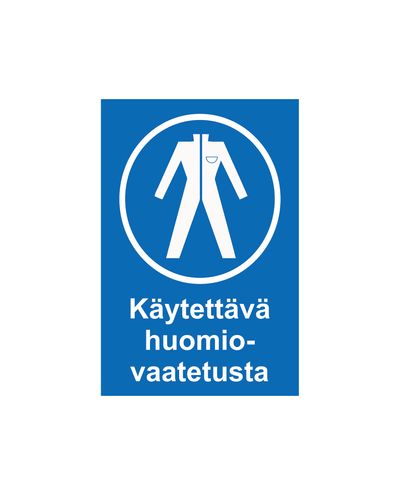 Wear high-visibility clothing, Sticker, 200x300 mm