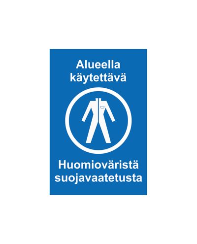 High visibility clothing to be worn in the area, Sticker, 200x300 mm