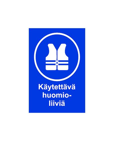 Wear a high-visibility vest, Sticker, 200x300 mm