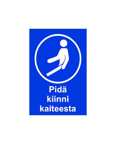 Hold on to the railing, Sticker, 200x300 mm